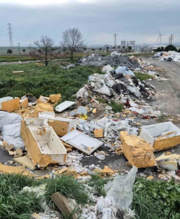 Tekirdağ’da kamyon kamyon atık döküldü