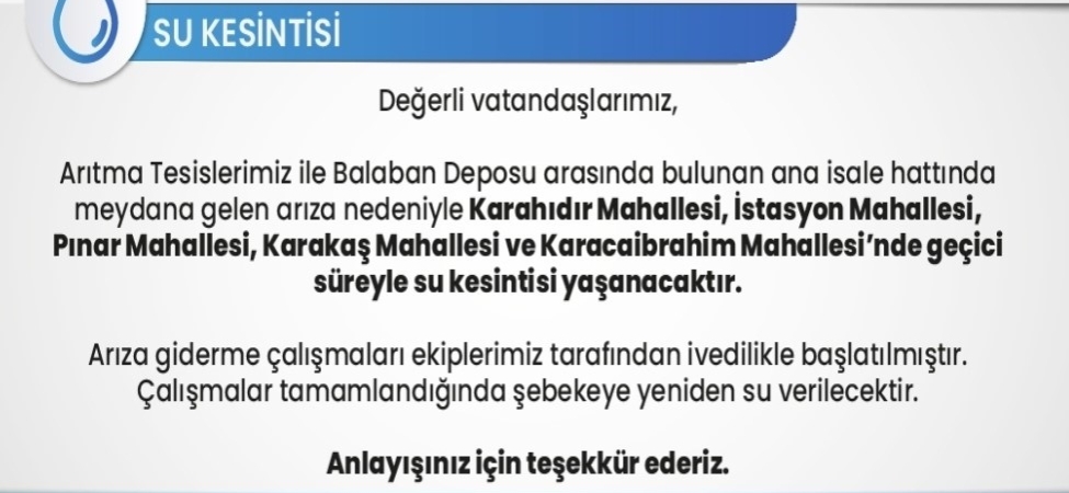 Kırklareli’nde su kesintisi Ramazan’da vatandaşları mağdur etti