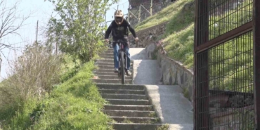Adrenalin dolu anlar kask kamerasında...Bursalı genç Dünya Şampiyonası’na hazırlanıyor