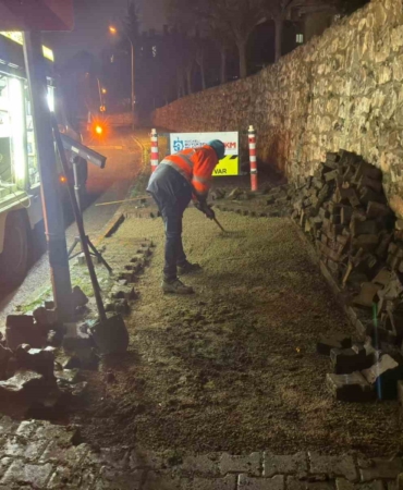 Şehir uyurken ekipler sahada