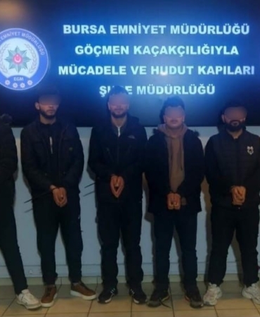 Bursa’da kaçak göçmen operasyonu: 17 yabancı uyruklu şahıs yakalandı