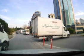 Ataşehir’deki önce yol istedi, sonra ters şeride girdi