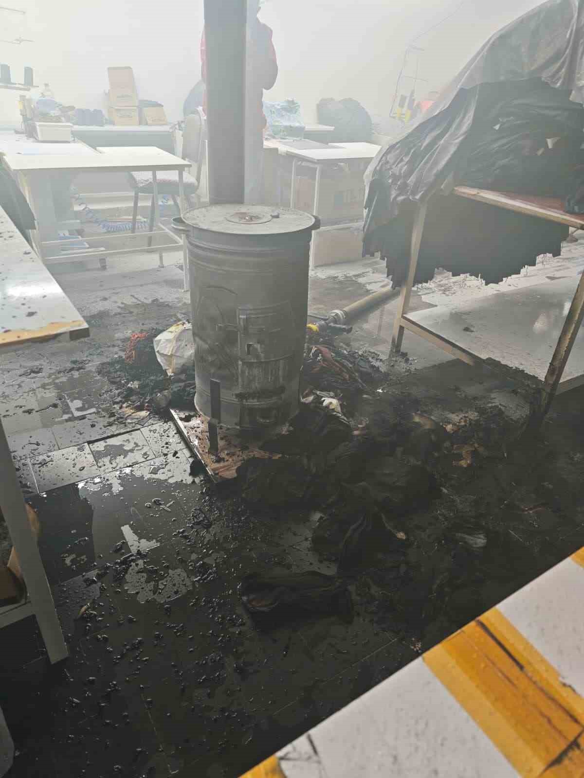 Bilecik’te bir tekstil atölyesinde çıkan yangın korkuttu