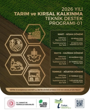 Trakya Kalkınma Ajansı 2026 yılı teknik destek programını ilan etti