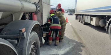 Bandırma’da tanker otomobille çarpıştı: 2 yaralı