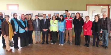 Burhaniye’de deprem fotoğrafları sergisi açıldı