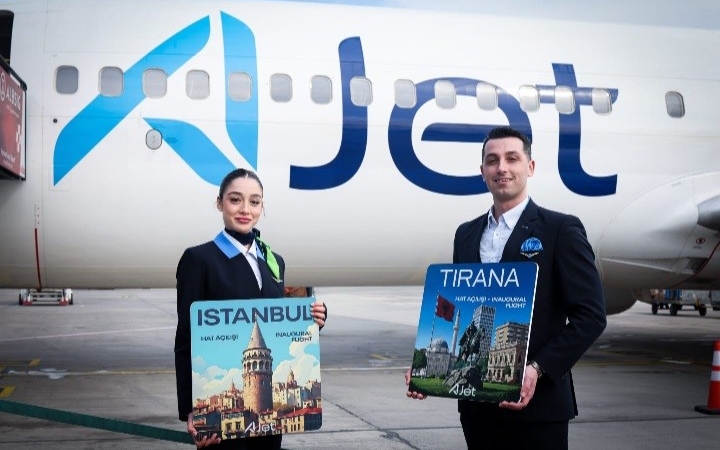 AJet, Arnavutluk başkenti Tiran seferlerini başlattı
