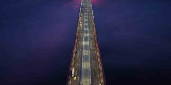 Yavuz Sultan Selim Köprüsü’nde sis manzarası mest etti