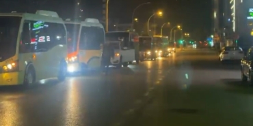 Zam konusundan anlaşma çıkmayınca Bursa’da otobüsçüler konvoyla eylem yaptı