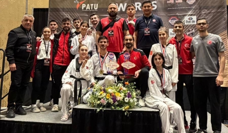 Para taekwondoculardan ABD Açık Taekwondo Turnuvası’nda 7 madalya