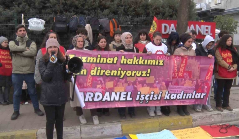 Dardanel işçileri eylemlerin 9’uncu gününde: "Sermayeleri soframızdan çaldıkları ekmekle büyüyor"