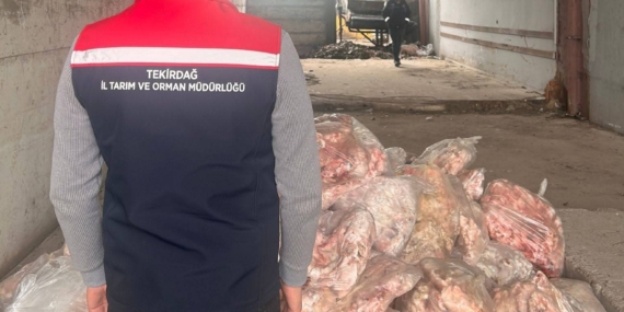 Tekirdağ’da etiketsiz 2 bin 800 kilogram hayvansal ürün imha edildi