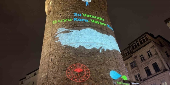 Galata Kulesi’nde "Dünya Su Günü" farkındalığı