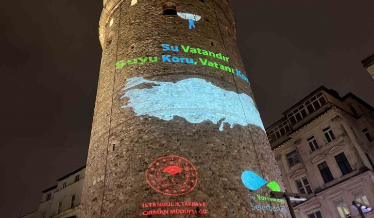 Galata Kulesi’nde "Dünya Su Günü" farkındalığı