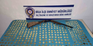 Biga’da 438 adet sahte altın ele geçirildi