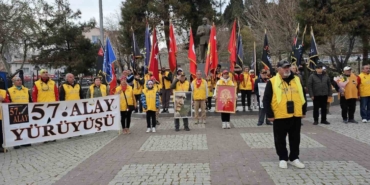 Tekirdağ’dan yola çıkan ’57’nci Alay’ korteji Gelibolu’ya ulaştı