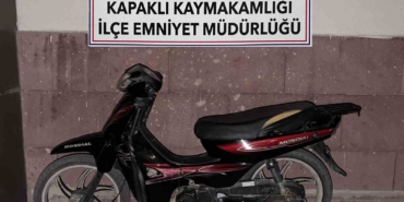 Kapaklı’da çalınan motosiklet bulundu