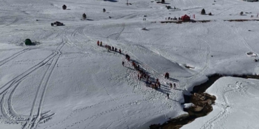 Uludağ’da nefes kesen çığ tatbikatı