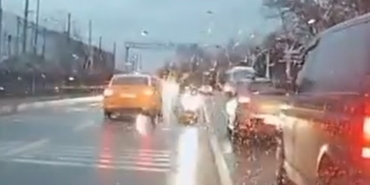 Trafik magandasının ehliyetine el konuldu