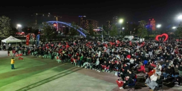 Bursa’da dev ekranda milli coşku