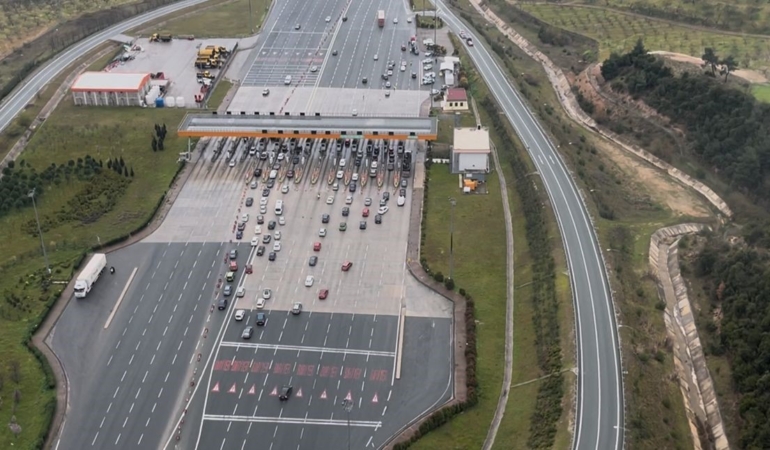 Bursa’da bayram trafiğine helikopterli denetim