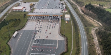 Bursa’da bayram trafiiğine helikopterli denetim