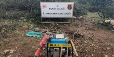 Bursa’da Jandarma 35 metrelik kaçak tüneli ortaya çıkardı