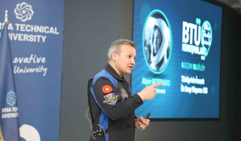 Türkiye’nin ilk astronotu Alper Gezeravcı BTÜ öğrencileriyle buluştu