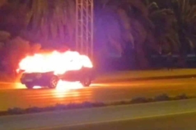 Kartal’da seyir halindeki araç alev alev yandı