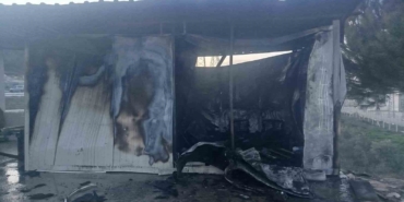 Bilecik’te elektrikli ısıtıcısı konteyneri kül etti