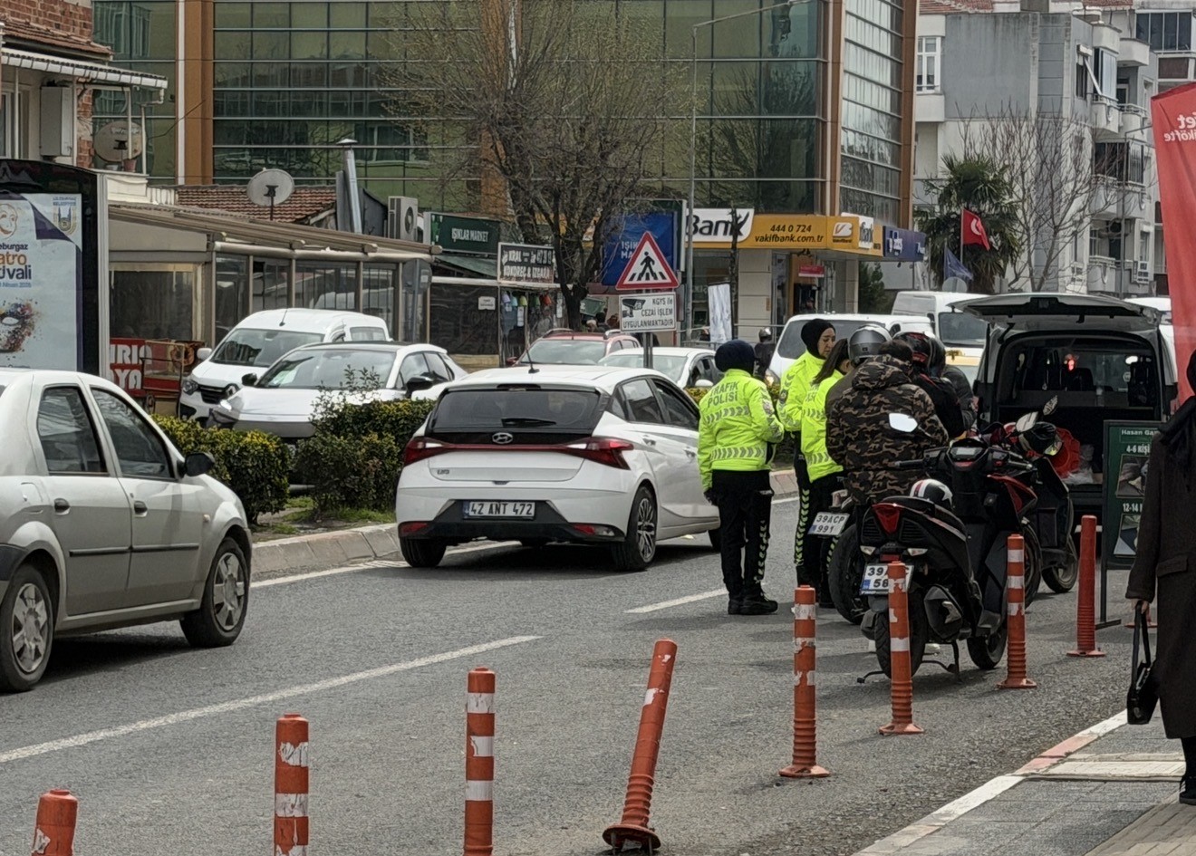 Kırklareli Lüleburgaz’da trafik denetimleri sıklaştırıldı