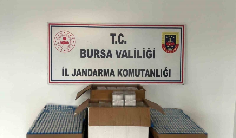 Bursa’da kaçak sigara operasyonu: 37 bin adet kaçak sigara ele geçirildi