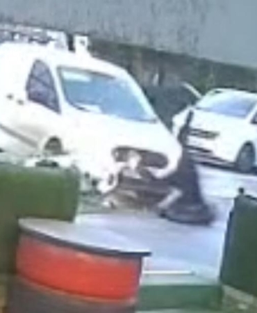 Tekirdağ’da otomobille çarpışan motosikletlinin yaralandığı kaza kamera