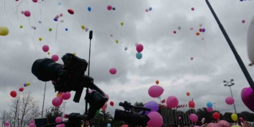 Tuzla’da balonlar kanseri yenen Almira için gökyüzüne uçtu