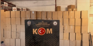 Bursa’da 3 milyon kaçak makaron ele geçirildi