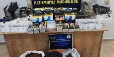 Edirne’de kaçak tütün ve makaron operasyonu