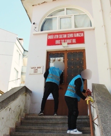 Kırklareli’nde denetimli serbestlik hükümlülerinden cami temizliği