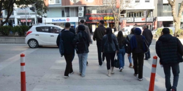 Bilecik’te yaya geçitlerinde duba düzenlemesi