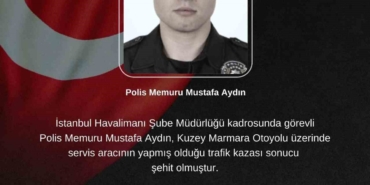 Kuzey Marmara Otoyolu’ndaki kazada 1 polis memuru şehit oldu