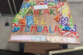 Kumarhaneye çevrilen iş yerine suçüstü operasyon