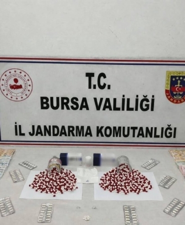 Bursa’da bin 39 adet sentetik hap ele geçirildi