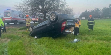Edirne’de takla atan otomobilin genç sürücüsü hayatını kaybetti