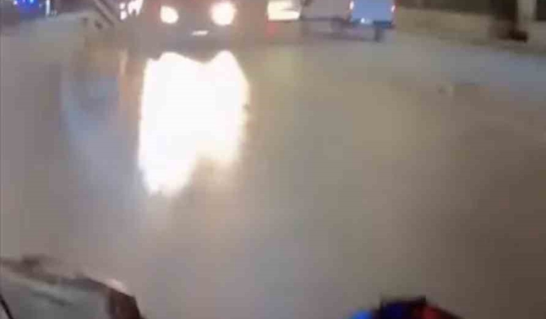 Bursa’da ters yönden gelen otomobil tehlike oluşturdu