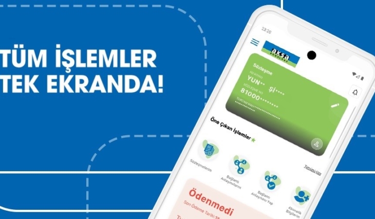 Aksa Doğalgaz Mobil, uygulama mağazalarında yayınlandı