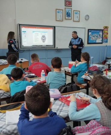 Zabıtadan öğrencilere meslek tanıtımı