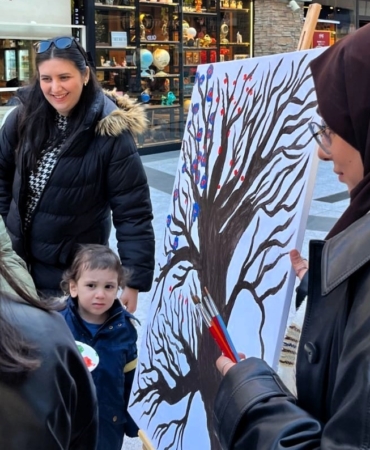 Sakaryalı kadınlar tuval başında buluştu