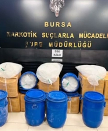 Bursa’da büyük uyuşturucu operasyonu