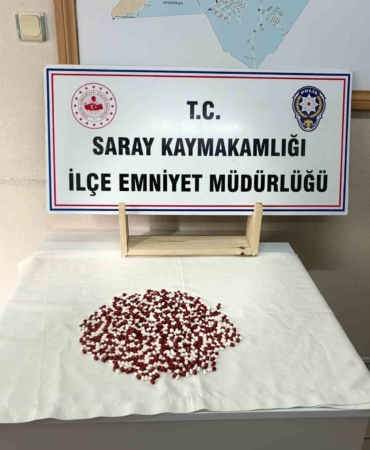 Tekirdağ’da 657 adet uyuşturucu hap ele geçirildi