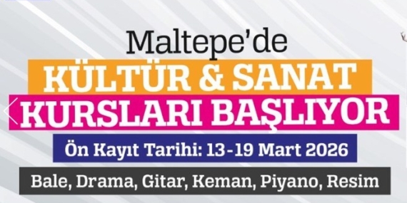 Maltepe Belediyesi kültür sanat kursları başlıyor
