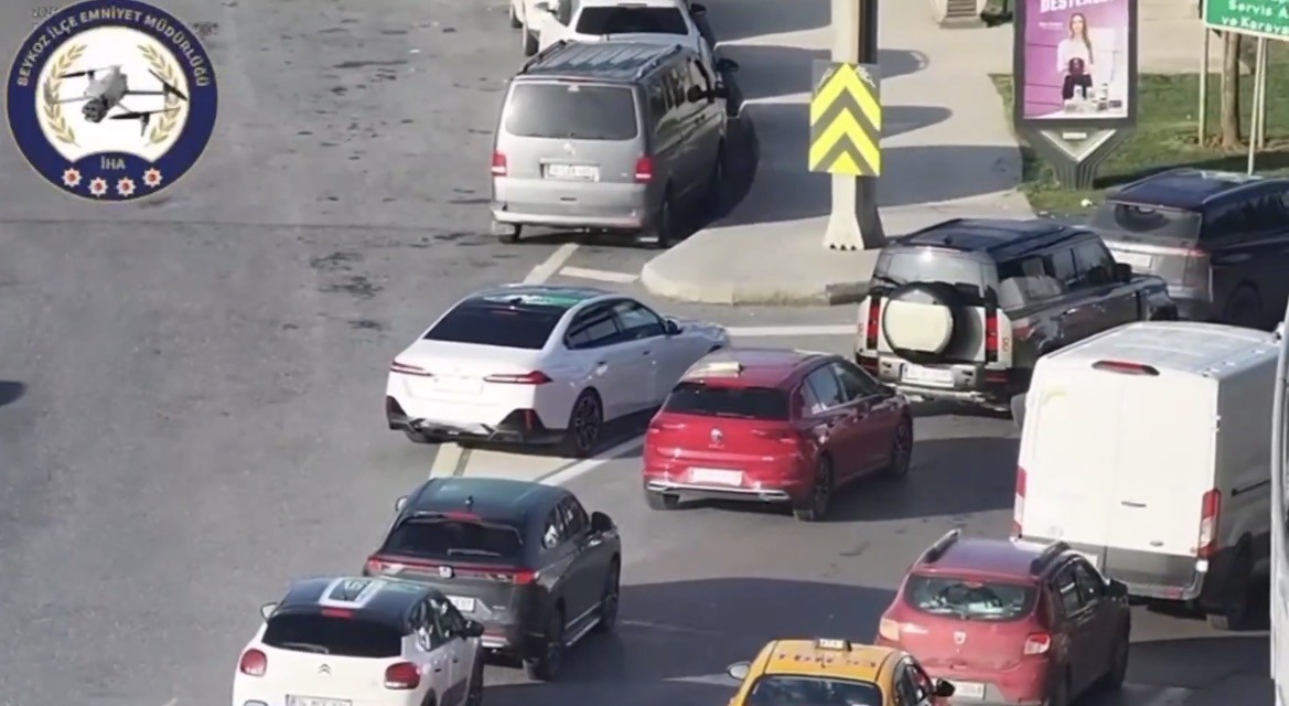 Beykoz’da dron destekli trafik denetimi: Kural ihlallerine ceza yağdı